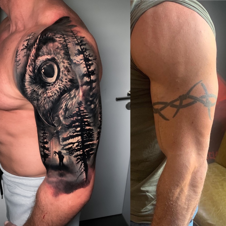 coverup-mit-wald-eule-tattoo