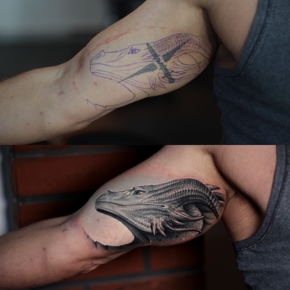 drachen-coverup-oberarm-tattoo